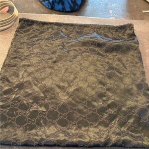 Gucci Black Monogram Dust Bag